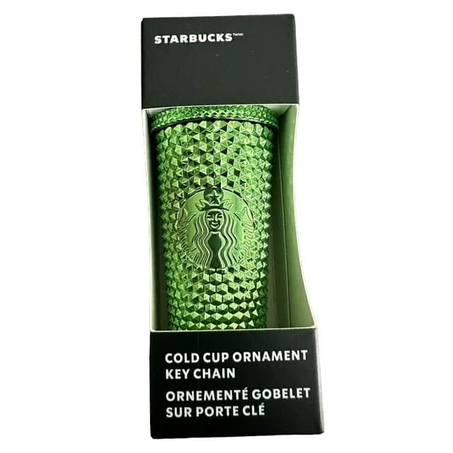 2023 Starbucks Cold Cup Ornament Key Chain Green