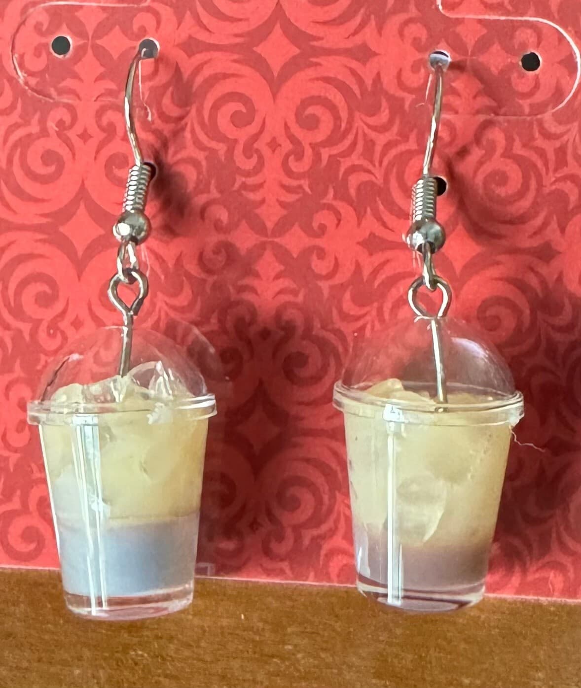 COFFEE LOVERS! Iced Latte or Coffee Cup Earrings