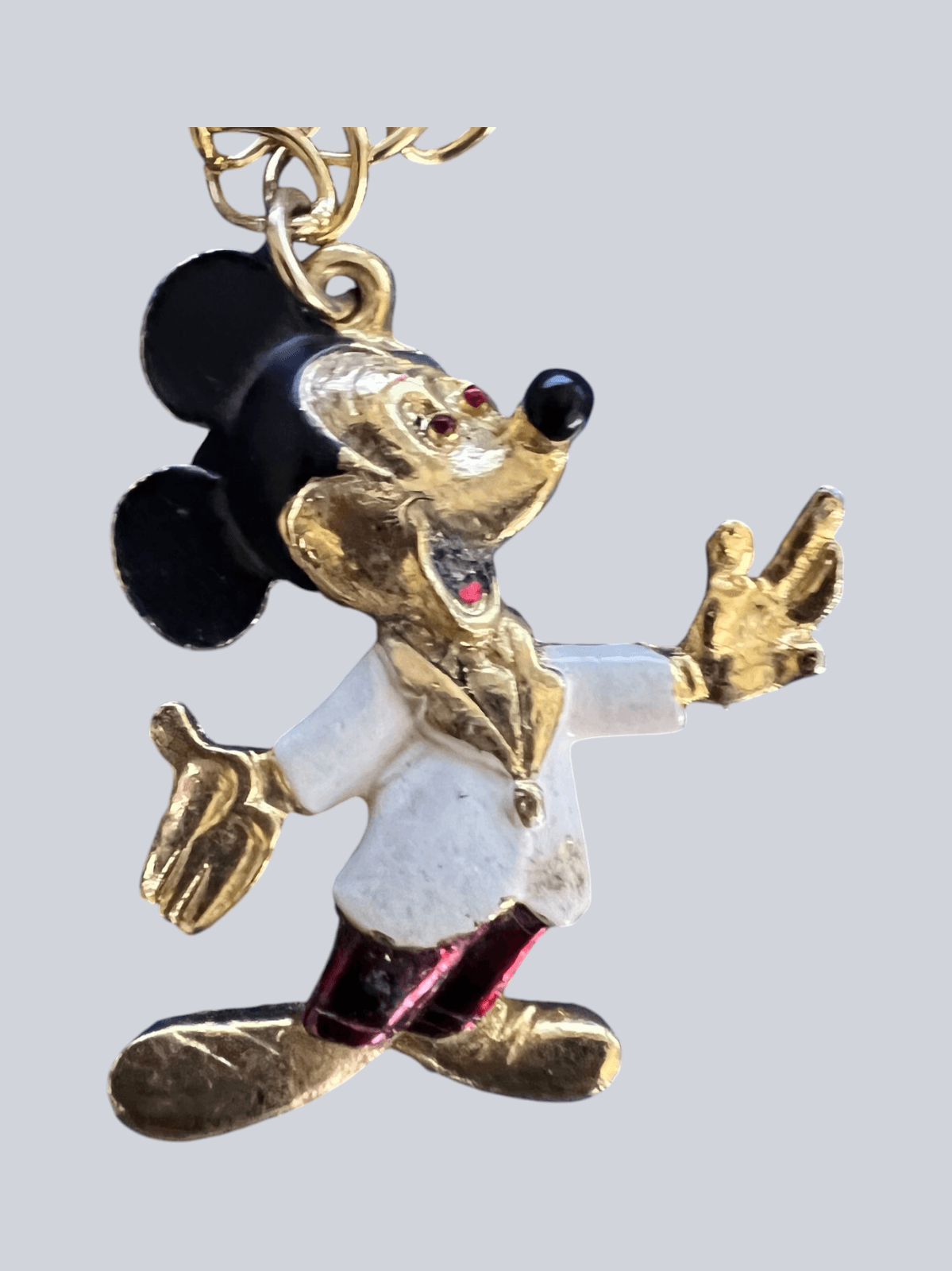 Vintage Walt Disney Mickey Mouse Pendant Necklace