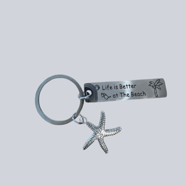 Starfish Life is Better at the Beach Key Chain