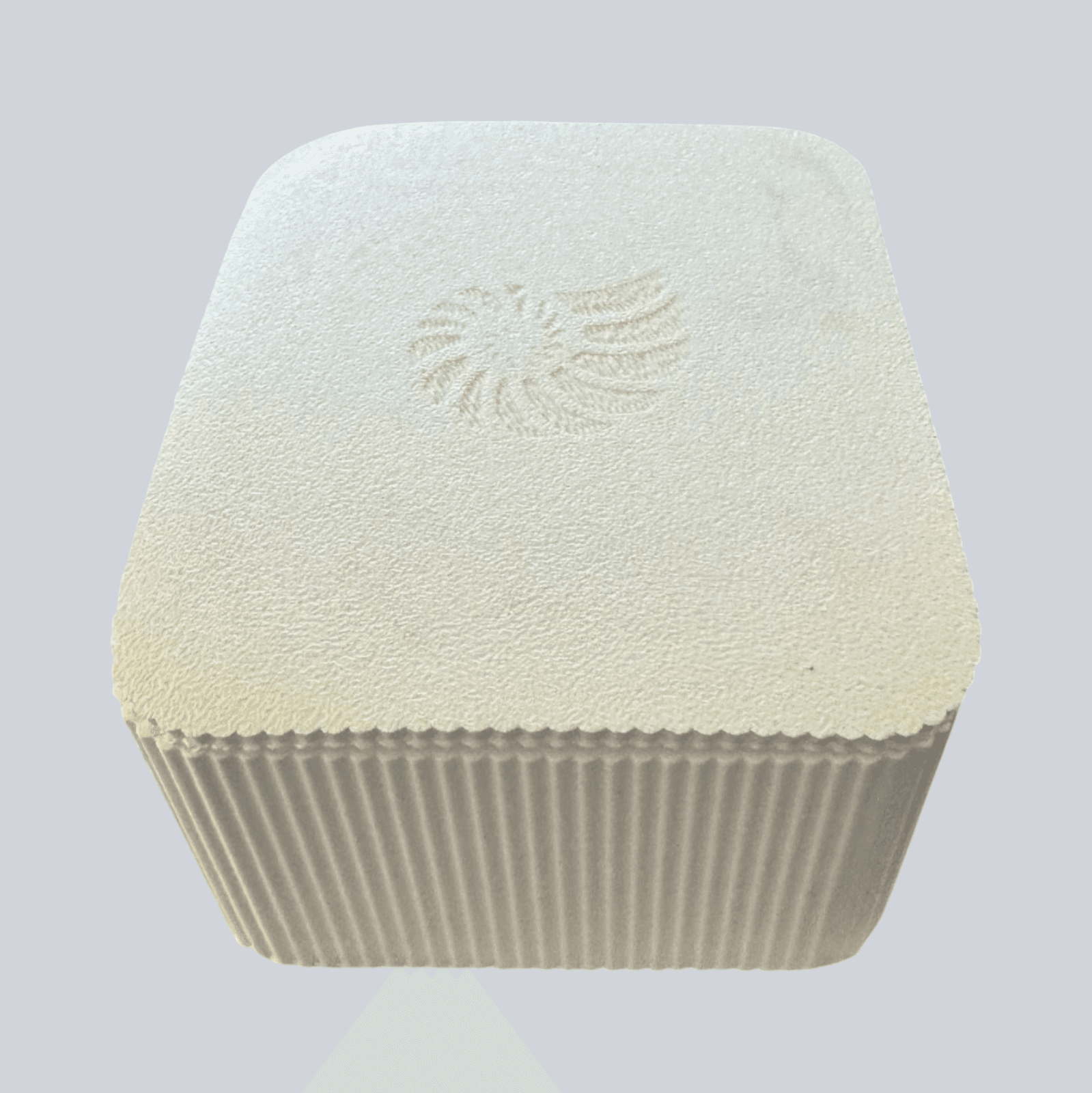 White 3D Printed Qtip Holder With Lid