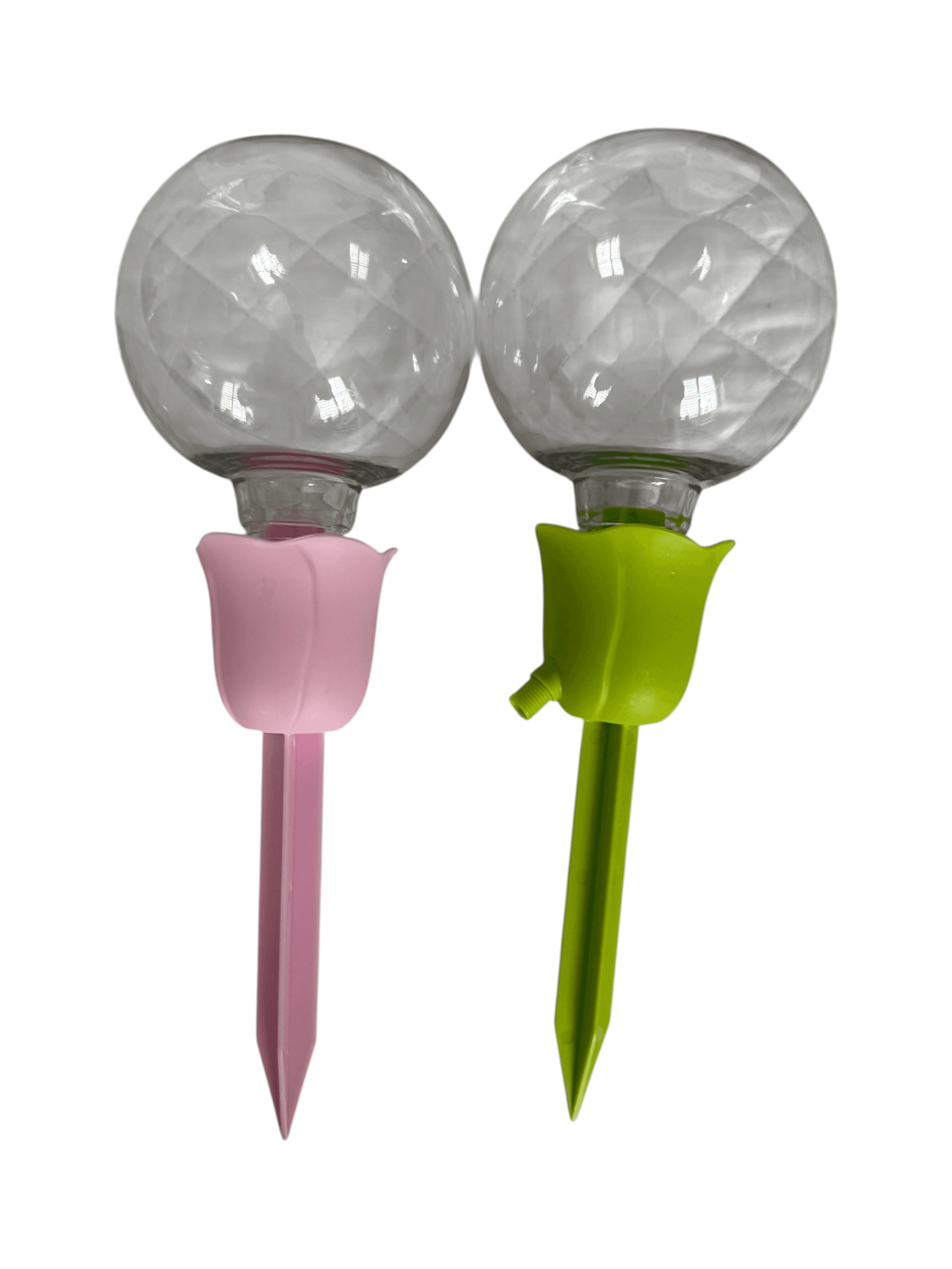 Pink & Green Plant Watering Globes