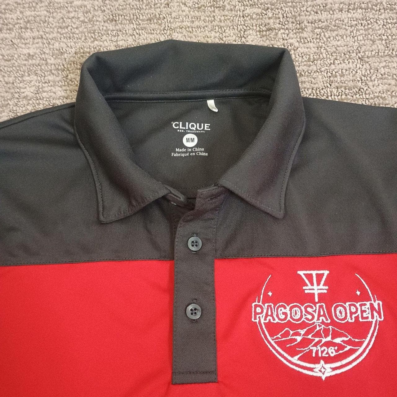 CLIQUE DISC GOLF SHIRT MENS MEDIUM