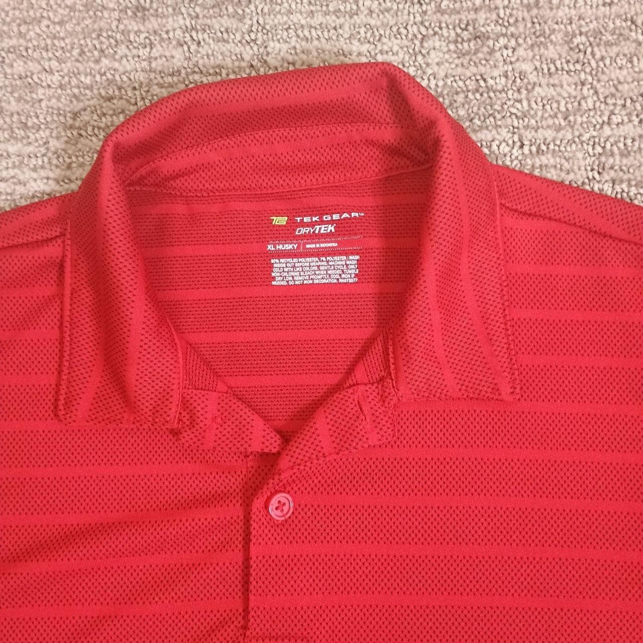 TEK GEAR DRY TEK POLO BOYS XL HUSKEY SUMMER GOLF SHIRT