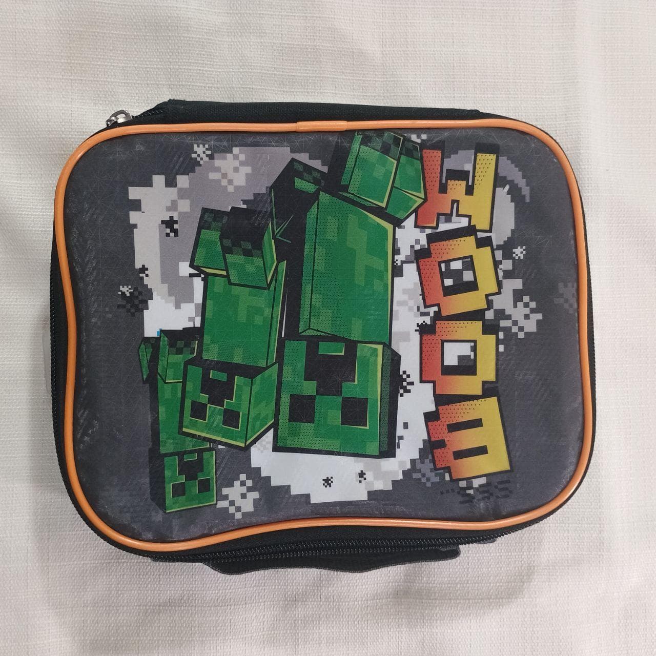 Minecraft Creeper Lunch Box Bag Soft Insulated Back to School Lunchbox