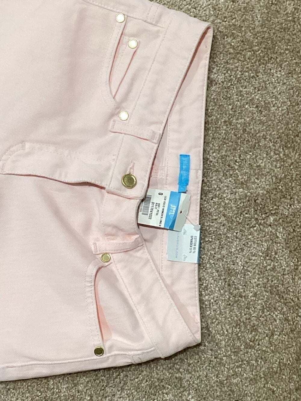 J. McLaughlin Lexi Solid Women's Cotton Blend Trousers in Soft Petal Pink