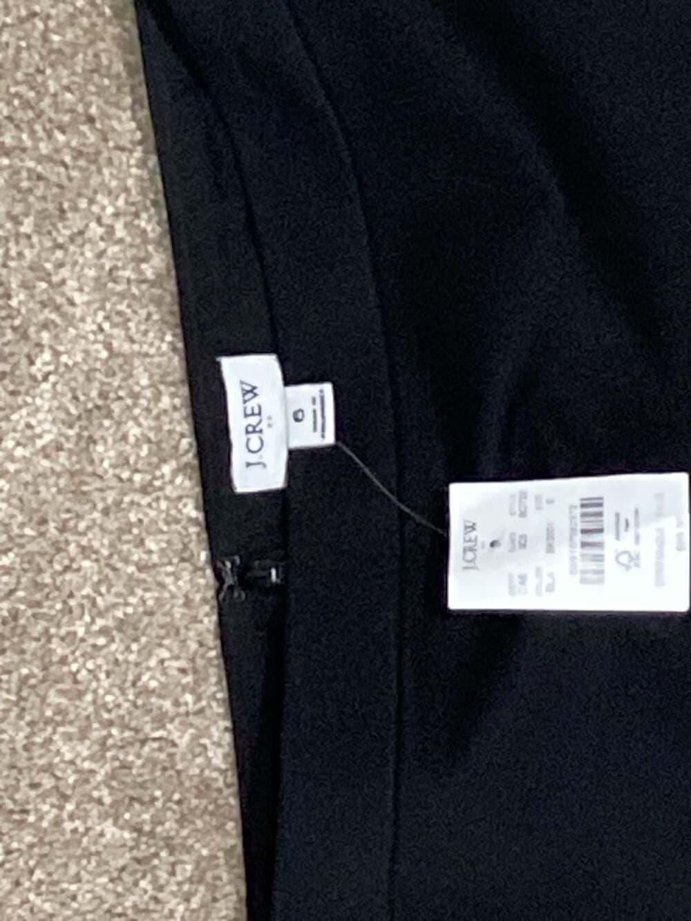J.Crew Black No. 2 Pencil Skirt in Bi-Stretch Cotton Size 6
