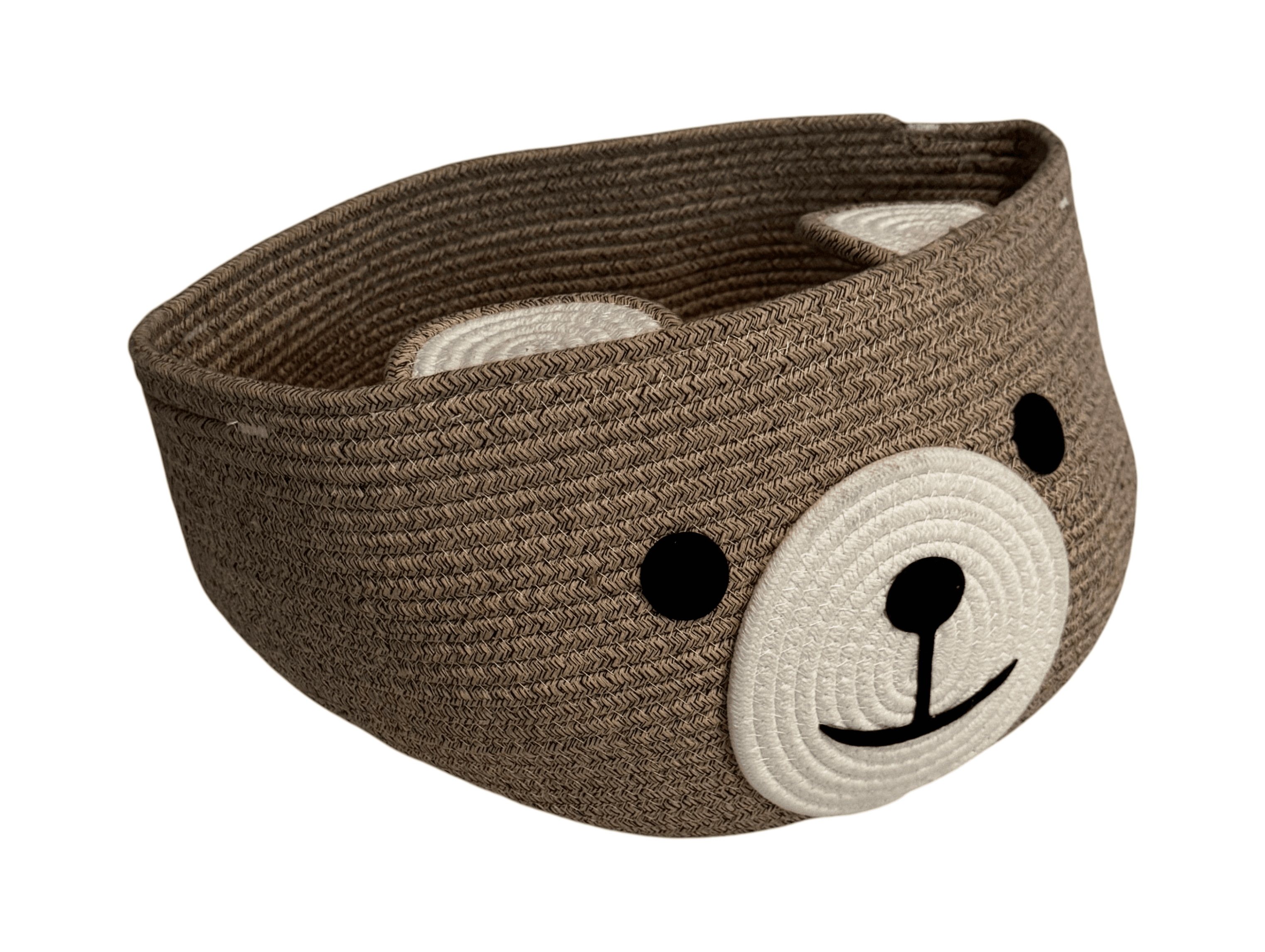 Brown Bear Woven Storage Basket