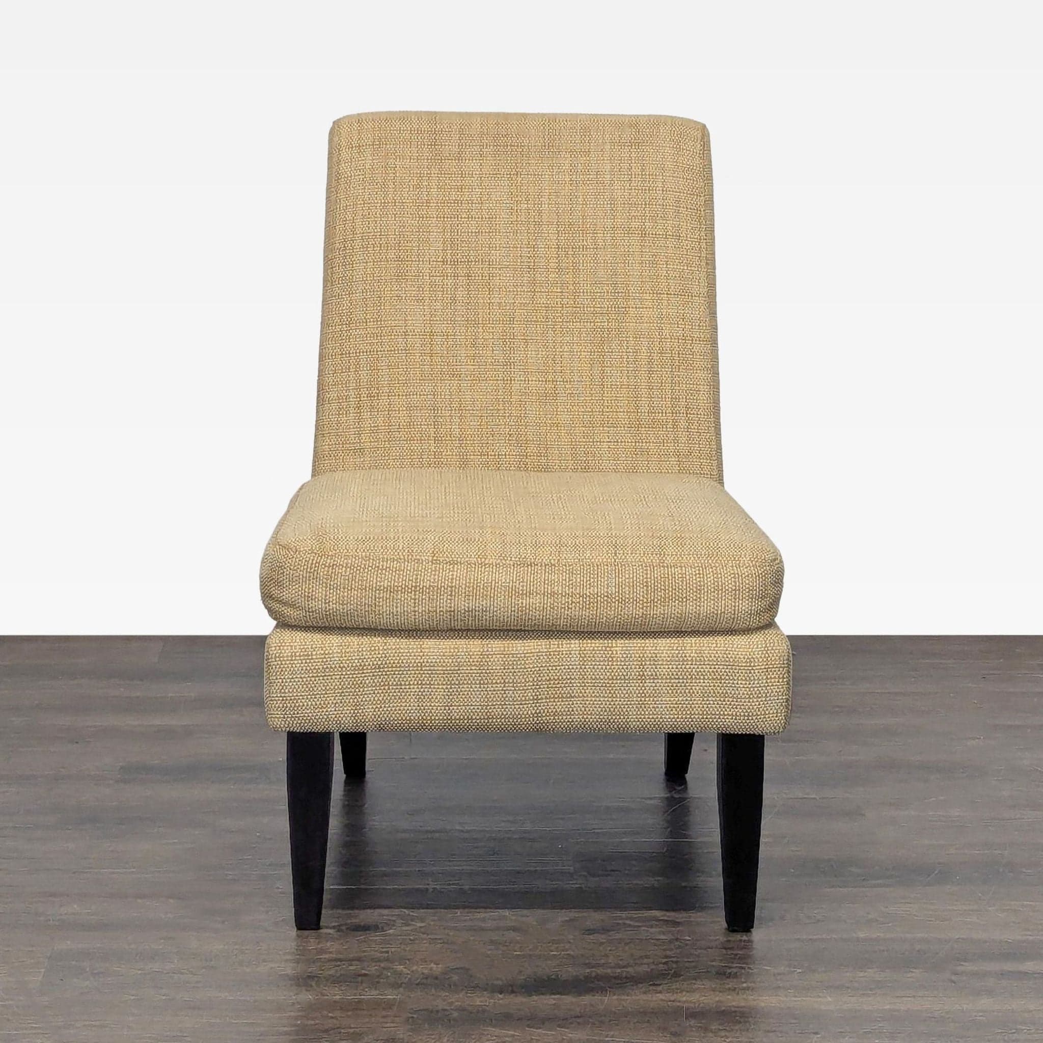 West Elm Lounge Chair in Tan Upholstery
