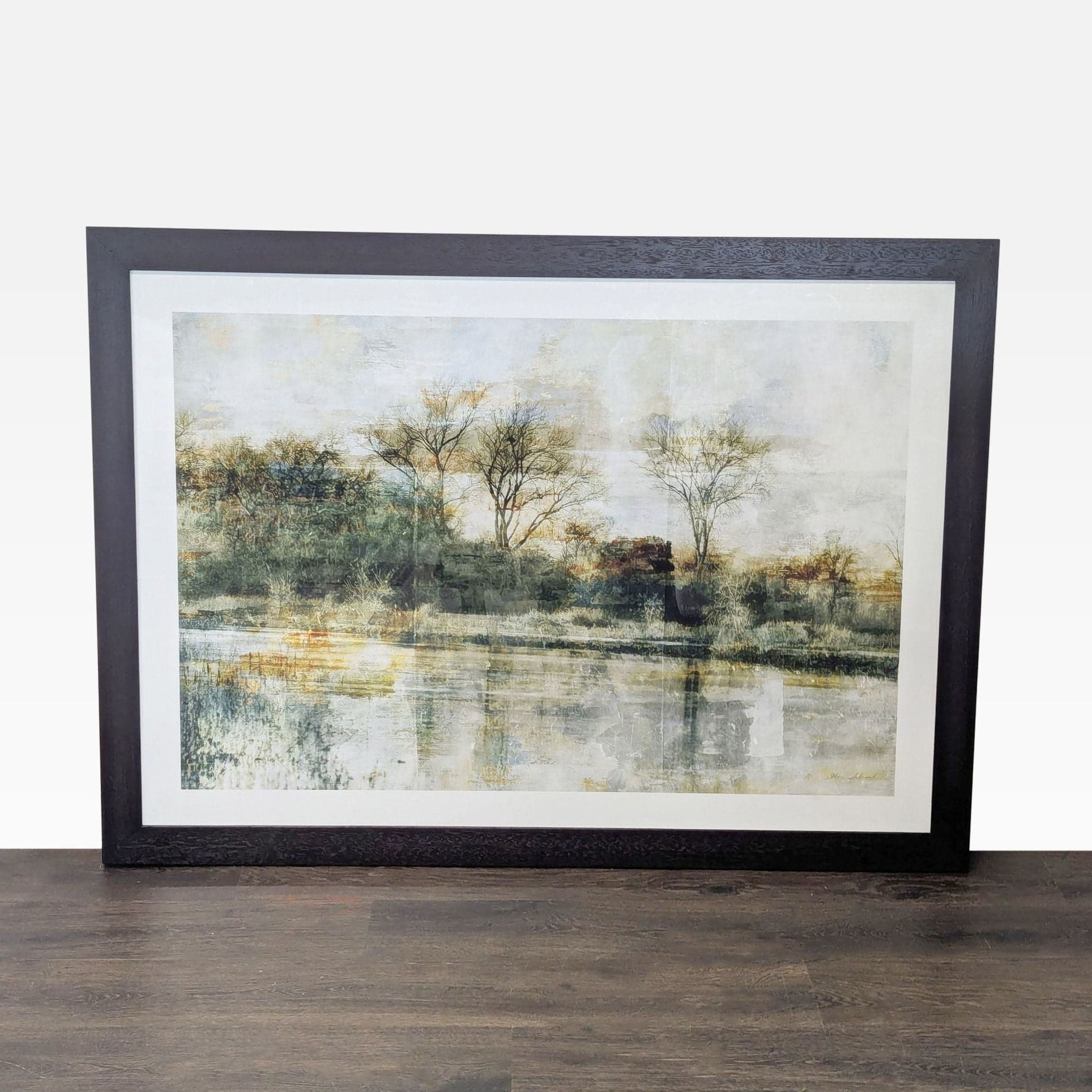 Crate & Barrel/Thea Schrack Framed Large Landscape Print Wall Art