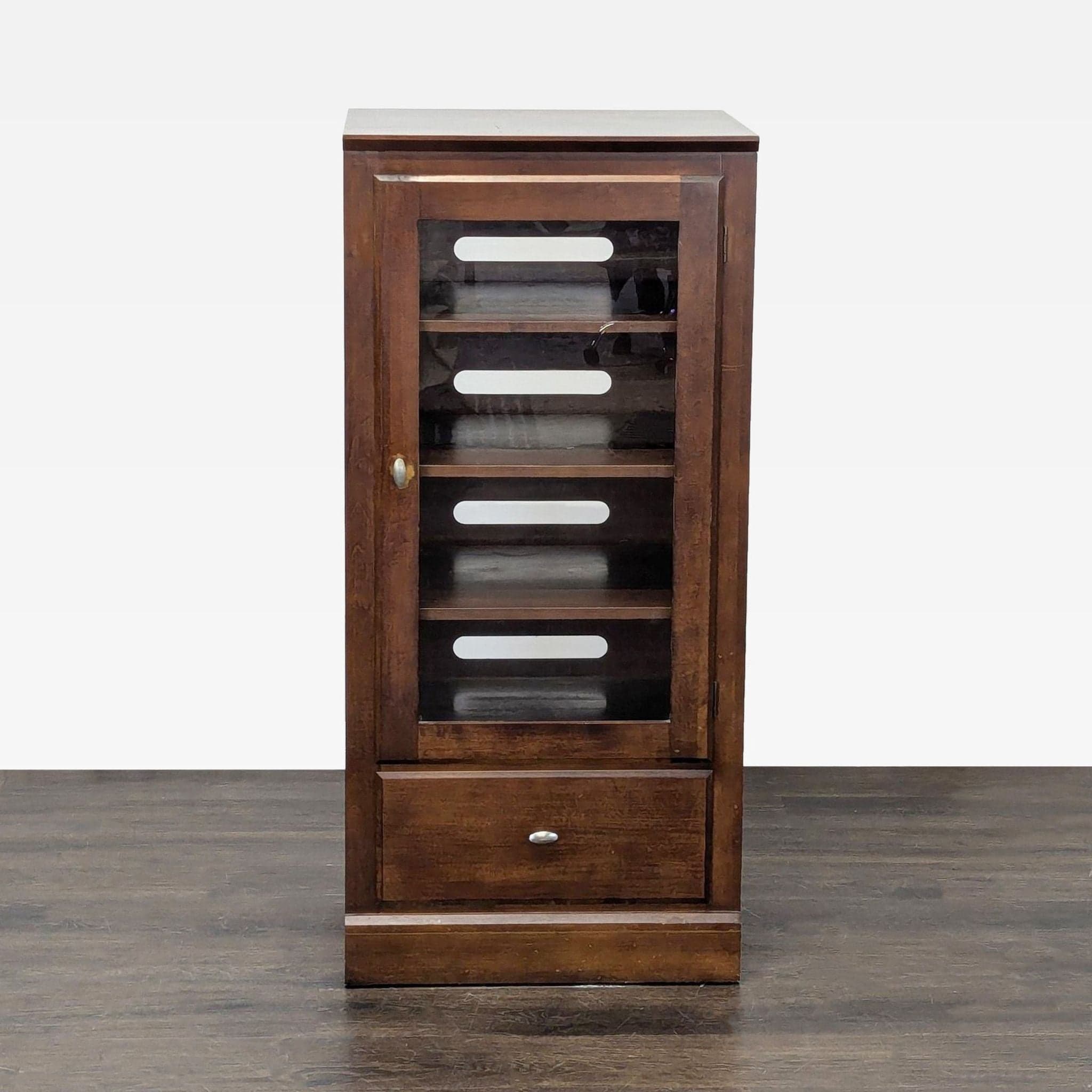 Vintage Ethan Allen One Drawer Media Cabinet