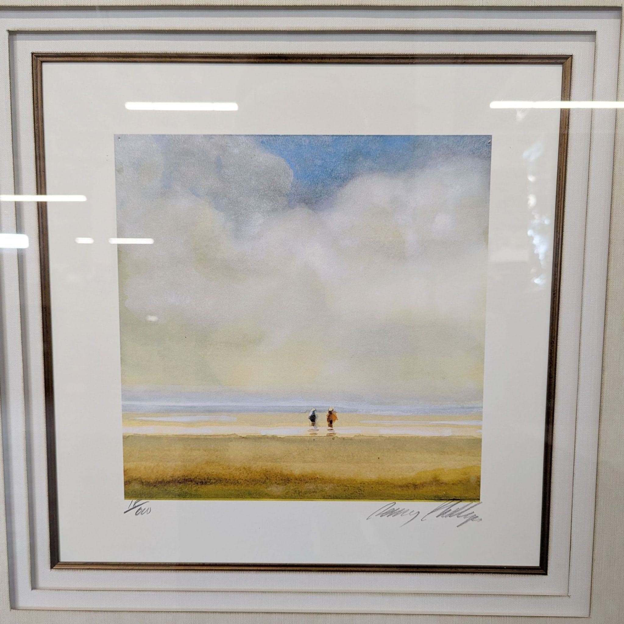 P. Phillips “Shore Path” Signed Limited Edition Giclée Framed Art Print by Lisa Violetto Designs
