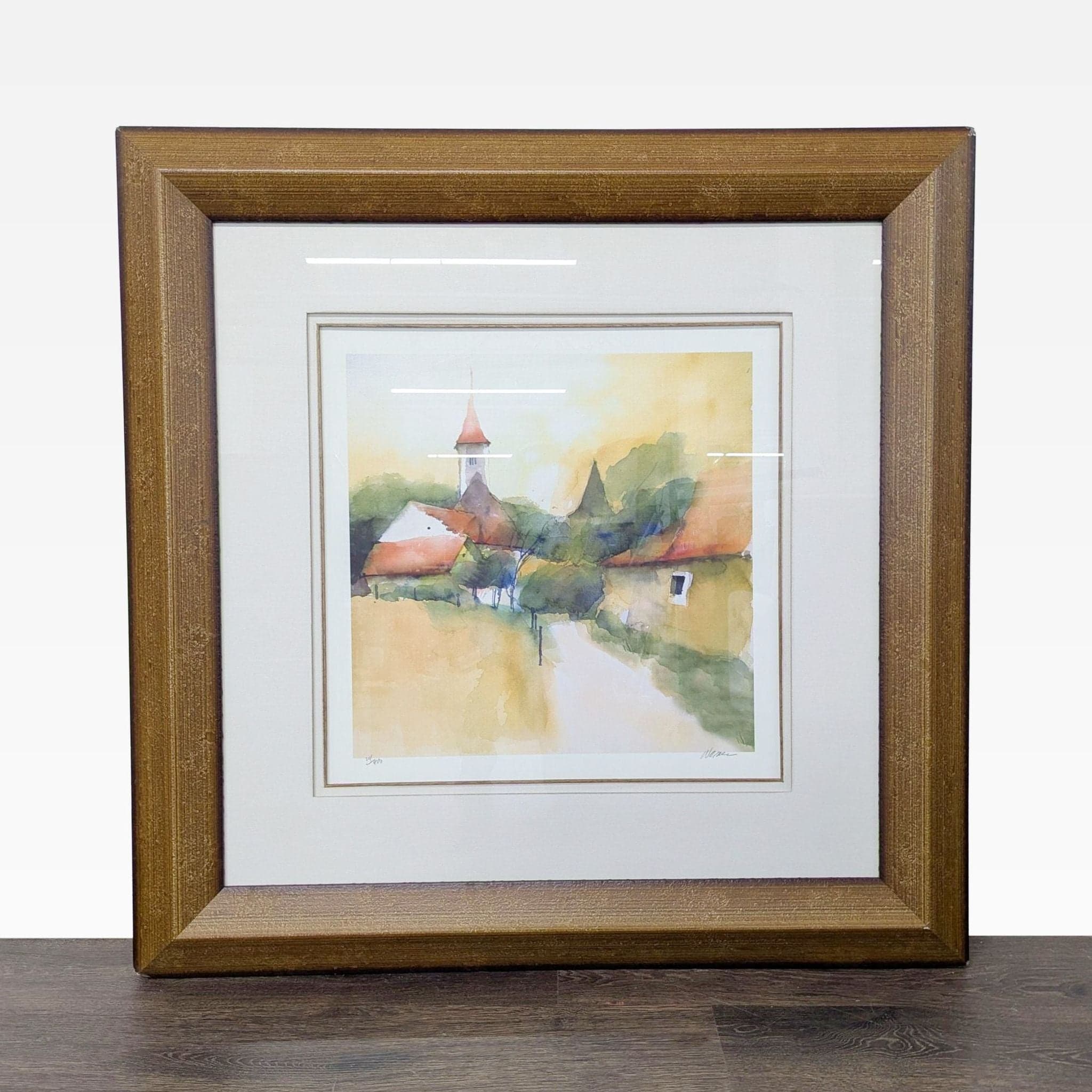 L. Wagner Signed Limited Edition “Sun’s Kiss I” Giclée by Lisa Violetto Designs, Framed