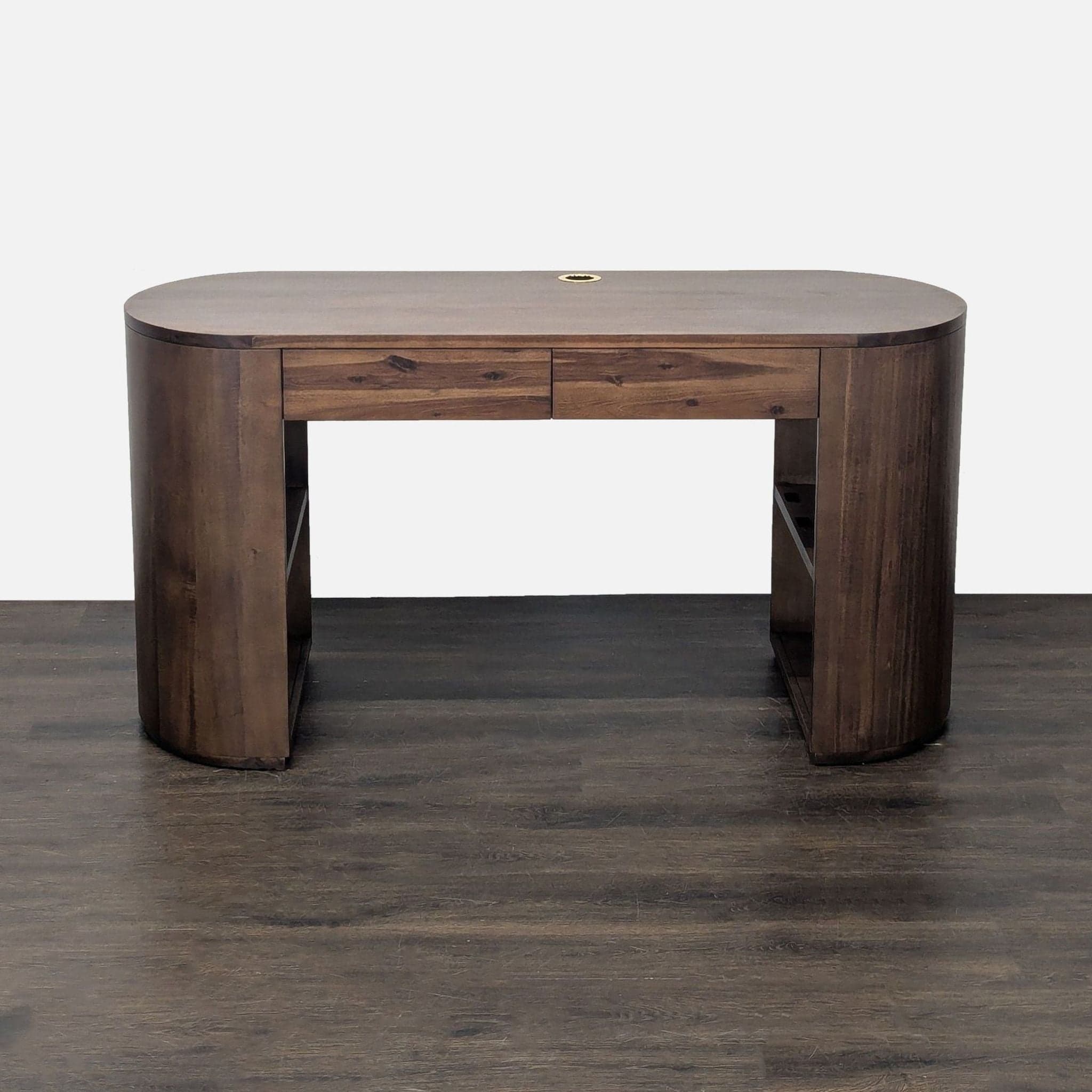 Four Hands Pilar Modern Wooden Desk with Storage and Drawer