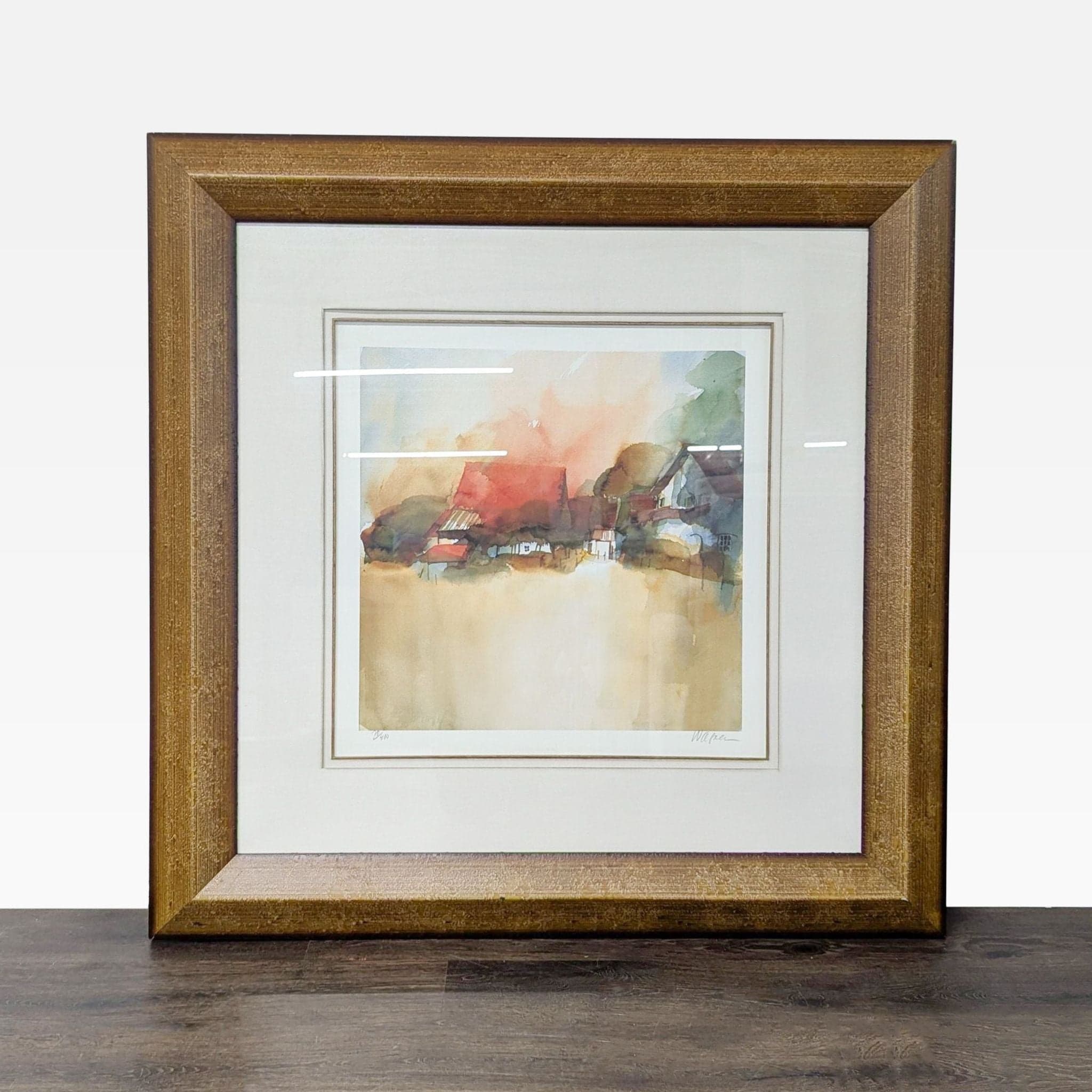 L. Wagner Signed Limited Edition Giclée by Lisa Violetto Designs, Framed