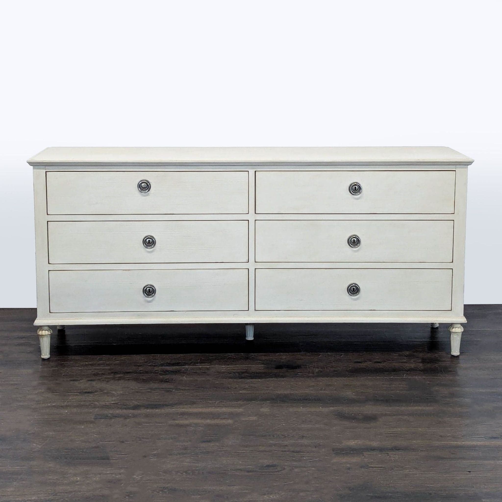 Restoration Hardware Maison 6-Drawer Dresser in Antique White