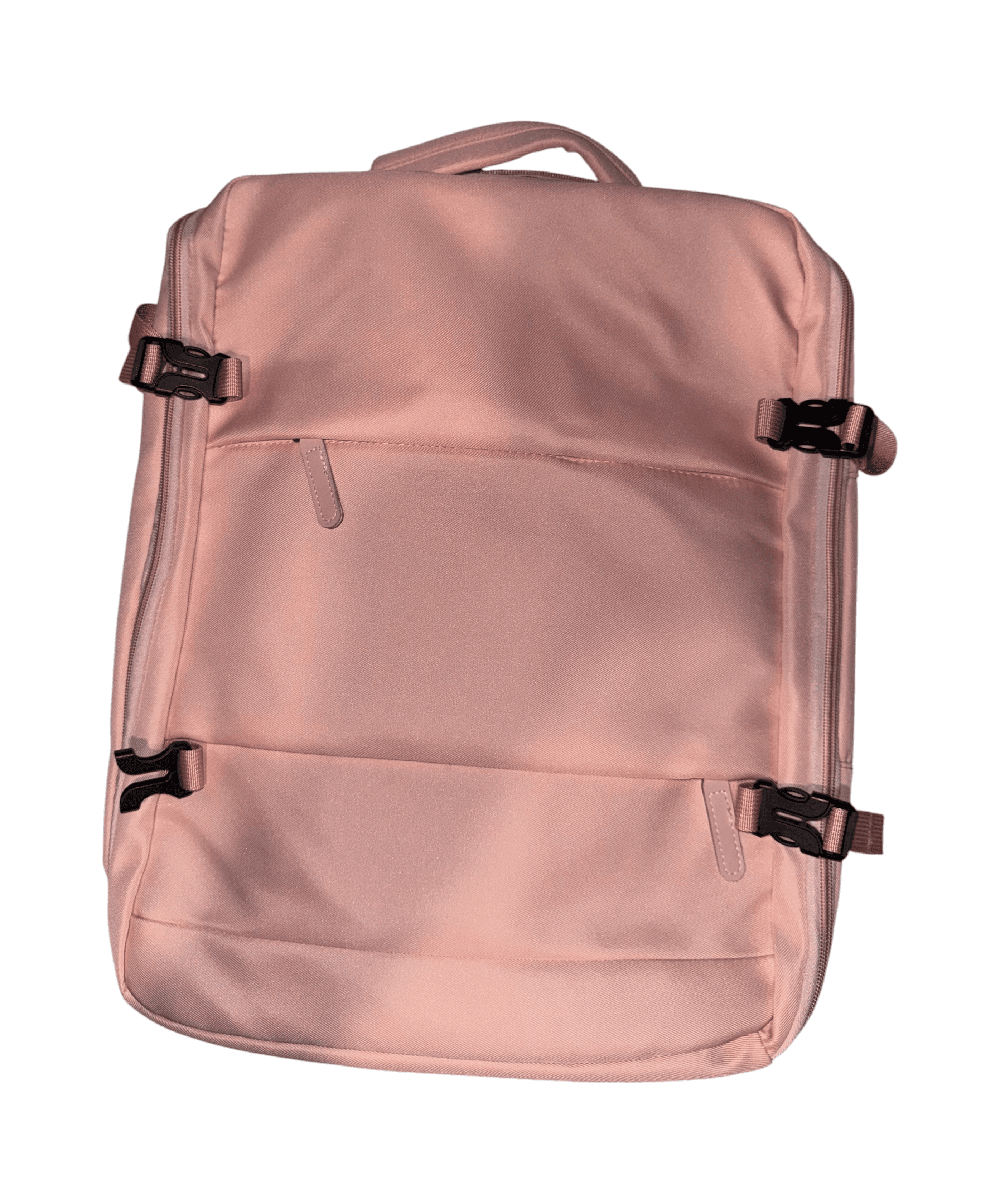 Pink Travel Backpack with USB Charging Port