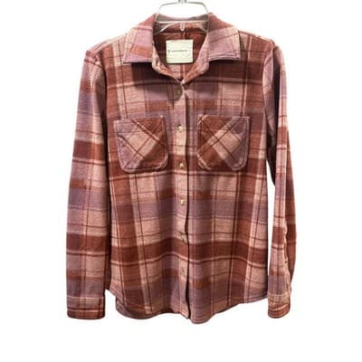Lucky Brand Plaid Flannel Shirt Women's XS Long Sleeve Button Up Casual Cozy