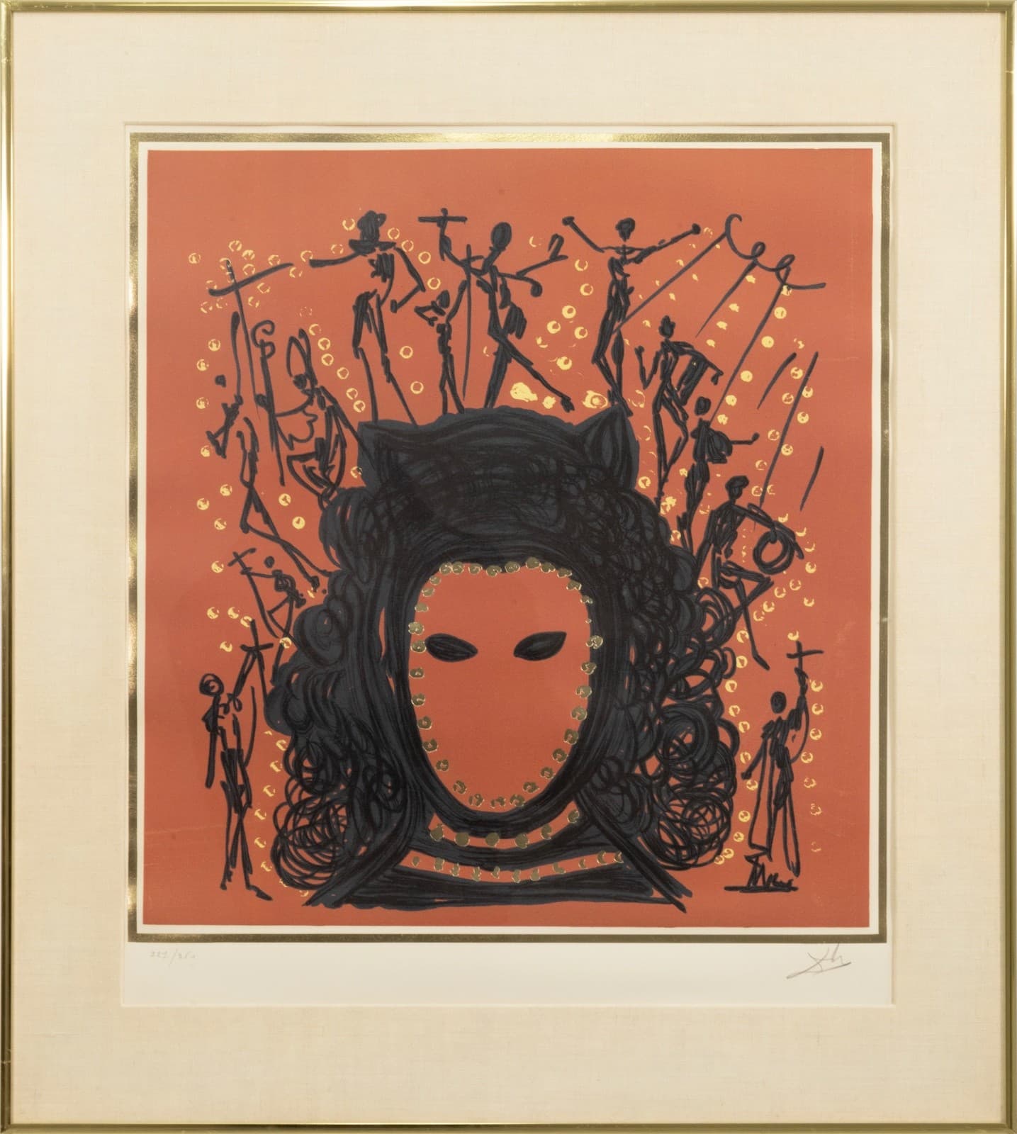 Salvador Dali The Watcher (Knights of the Realm) 1972 Signed Lithograph 227/350