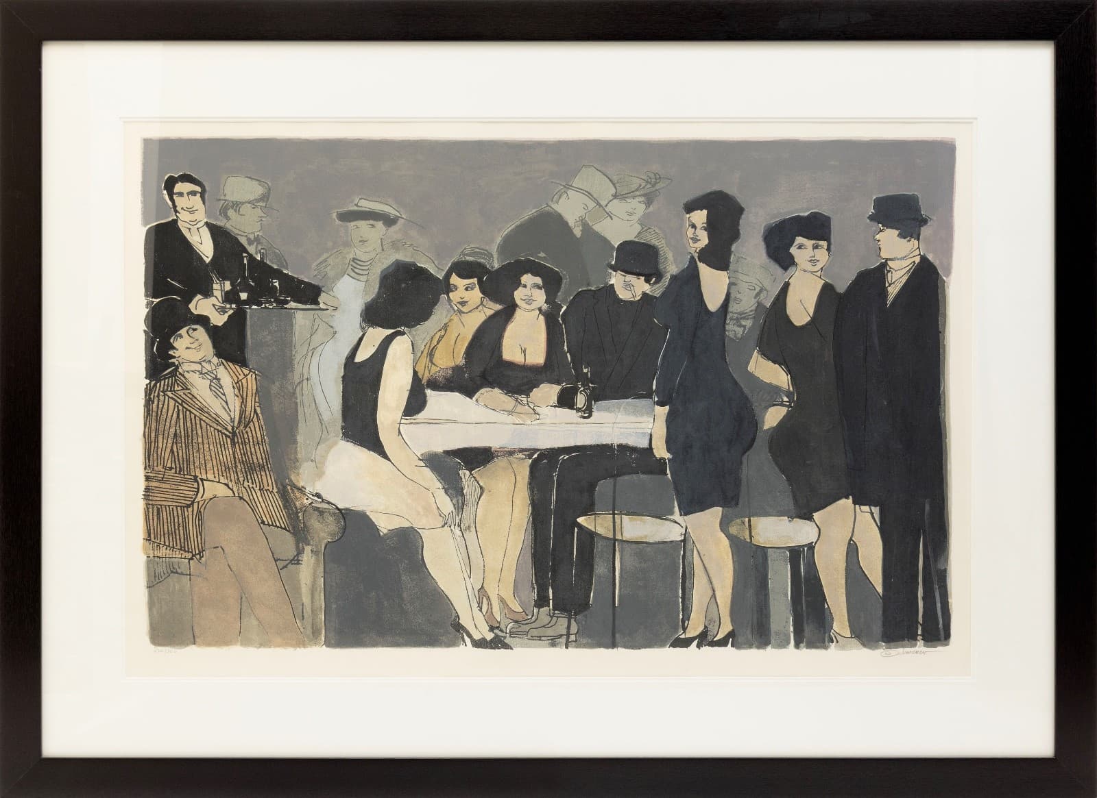 David Schneuer Simplizissimus II Signed Modern Figurative Lithograph 230/300
