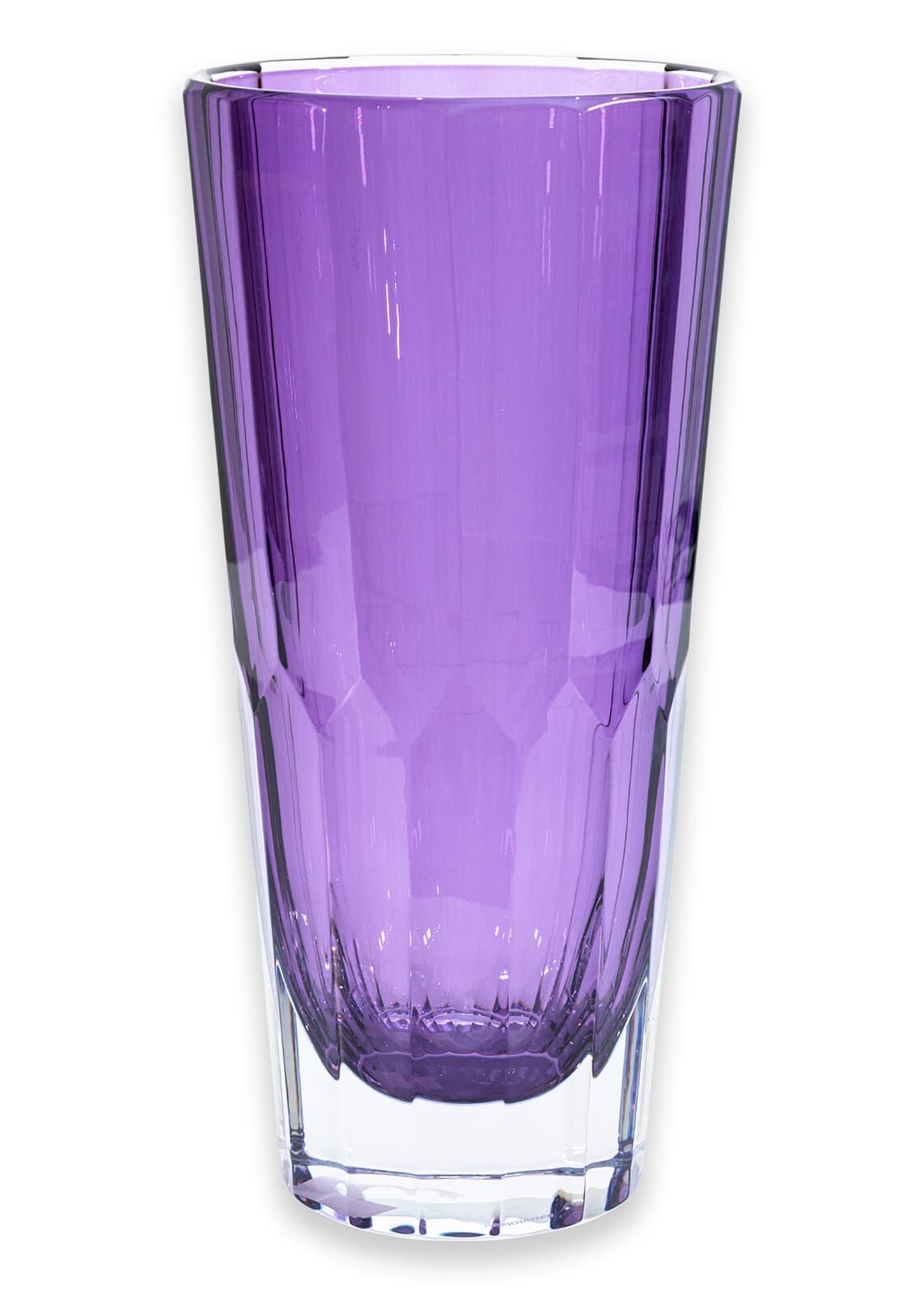 Jeff Leatham for Waterford Icon Purple Amethyst Lead Crystal Decorative 12" Vase