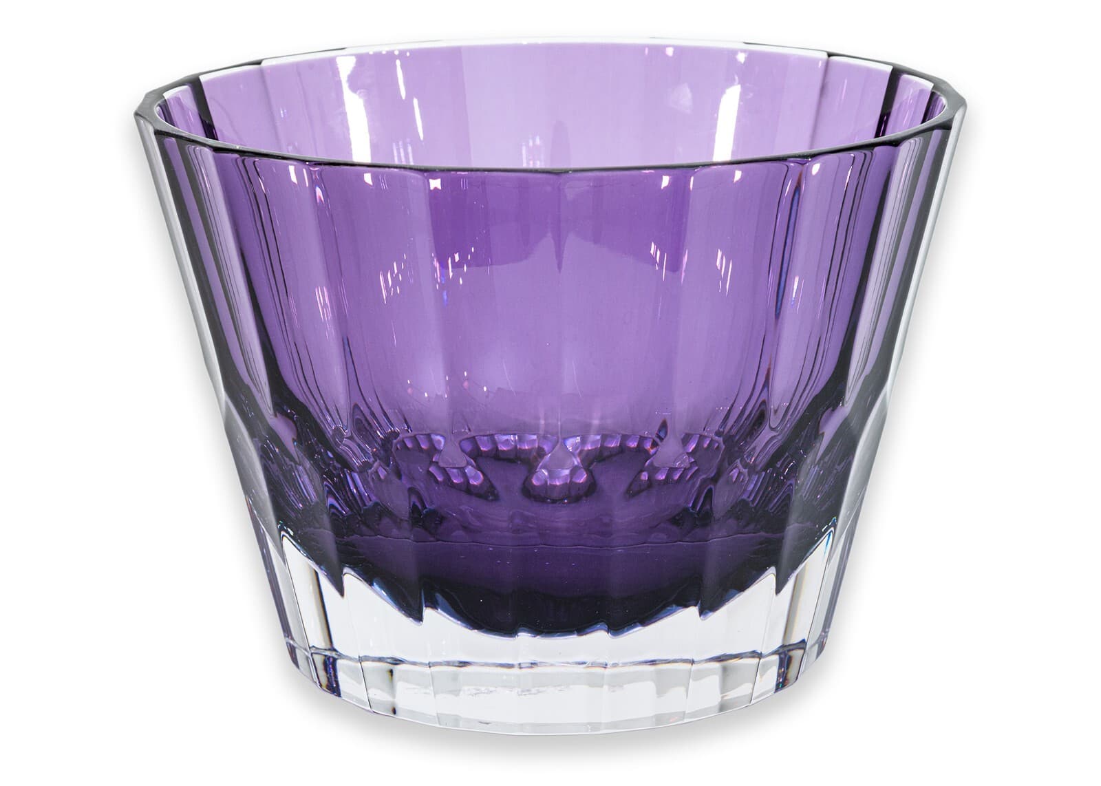 Jeff Leatham for Waterford Icon Purple Amethyst Lead Crystal 9" Decorative Bowl