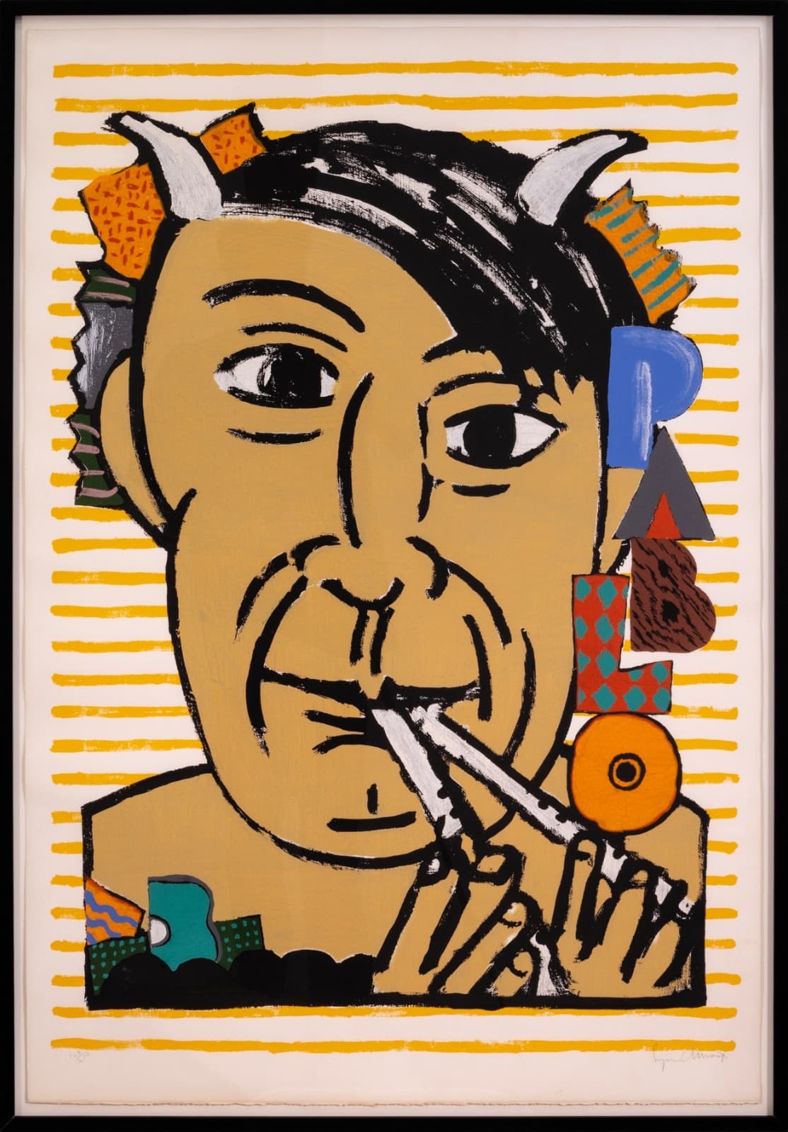 Seymour Chwast - Pablo Picasso, 1989 Signed Postmodern Silkscreen Paper 128/200