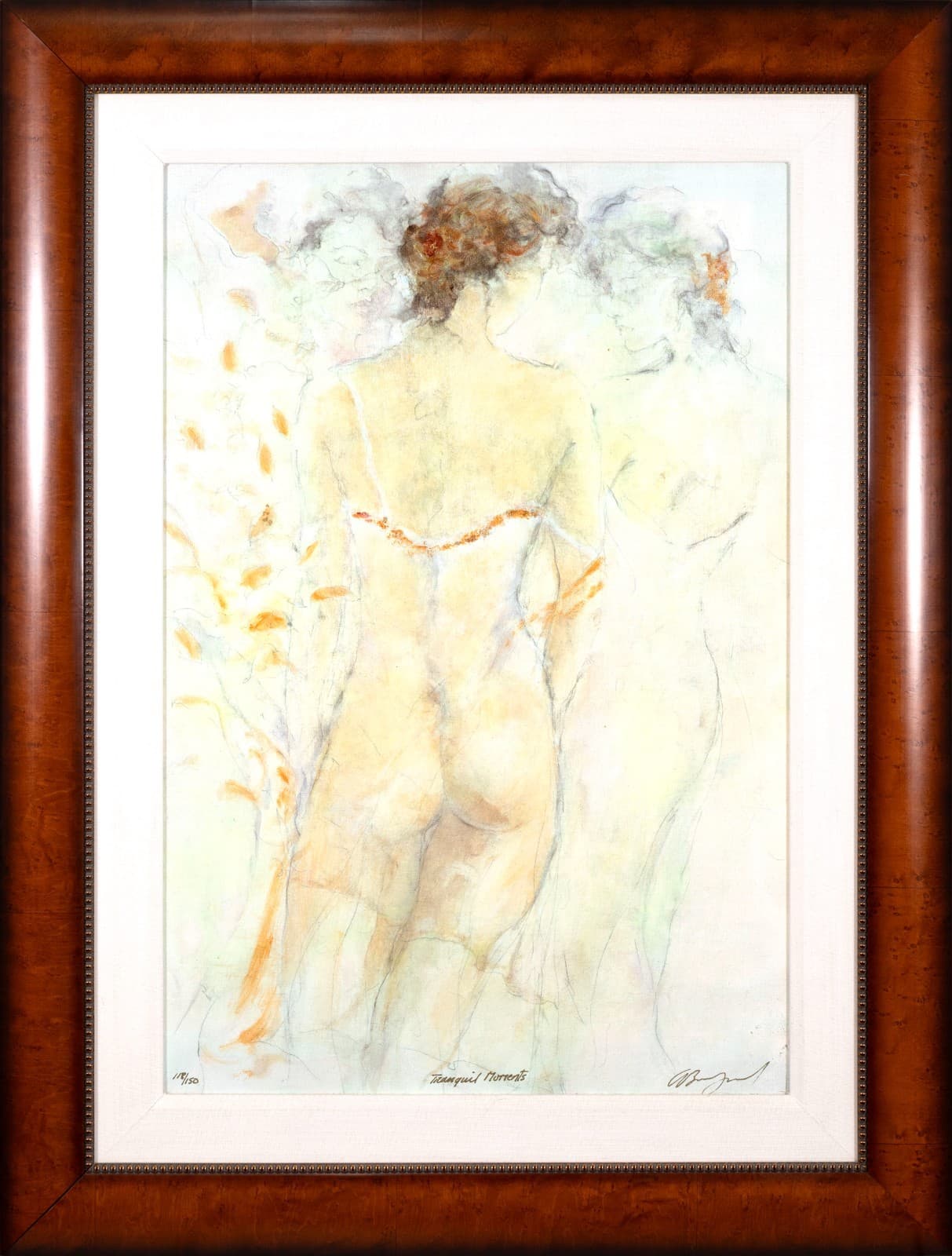 Gary Benfield Tranquil Moments Signed Embellished Serigraph on Canvas 118/150
