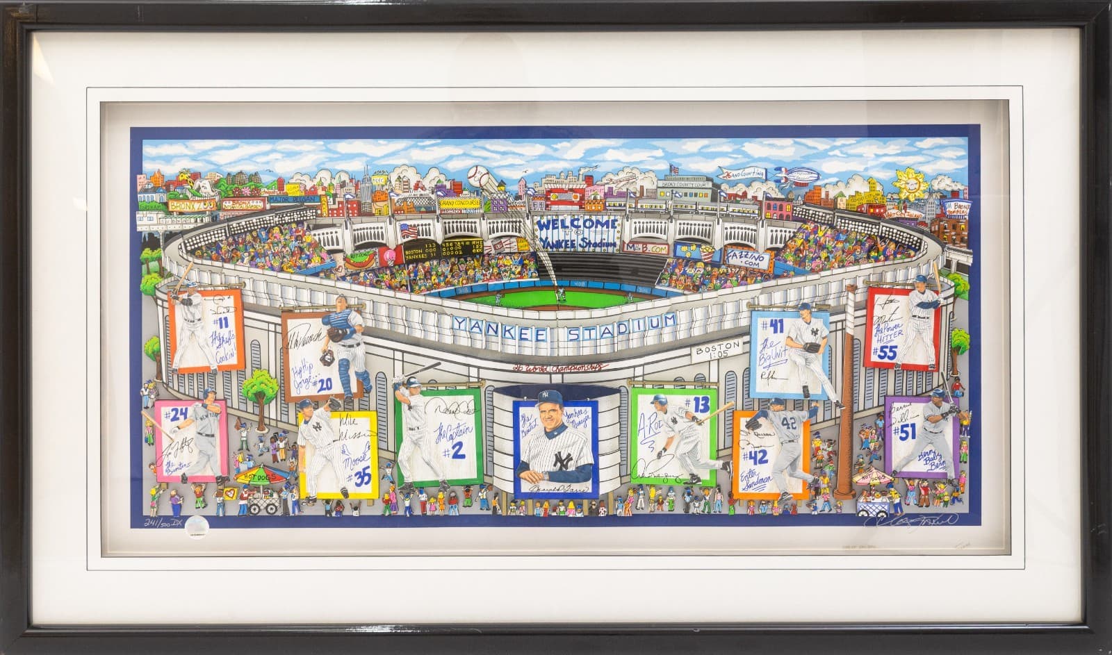 Charles Fazzino In a Yankee State of Mind 2005 Signed Three-Dimensional Litho