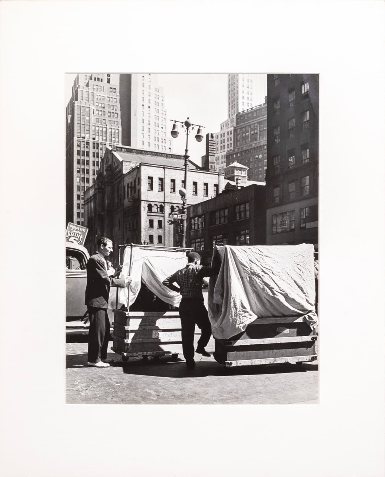 Andreas Feininger - Garment District, New York City, 1940 Signed Gelatin Sliver