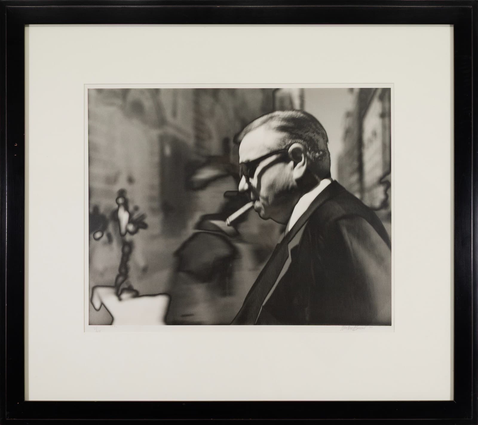 Michael Spano - Man with Cigar, 1986 Signed Solarized Gelatin Silver 2/25