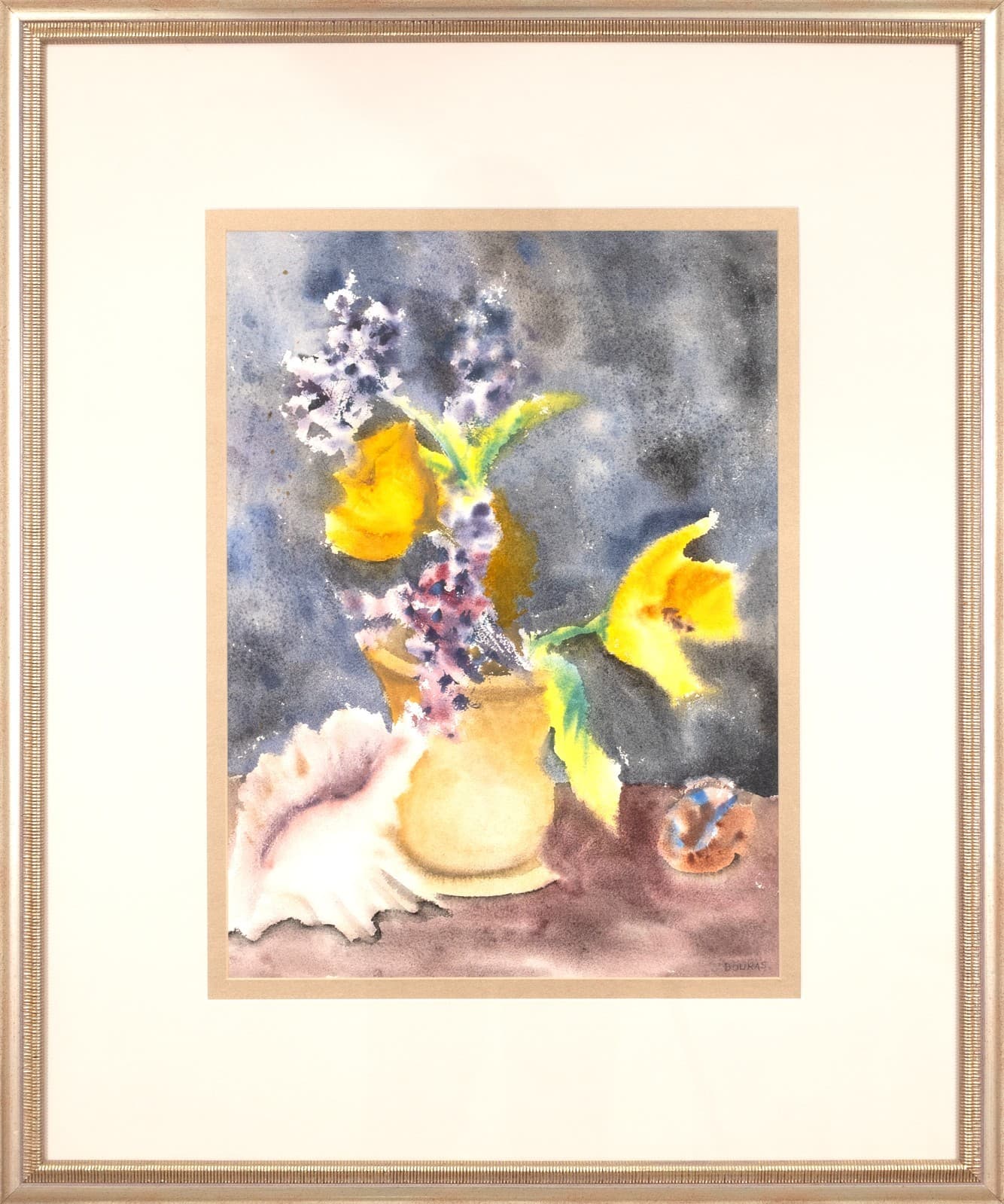 Chuck Bouras - Untitled (Still Life) Signed Contemporary Watercolor