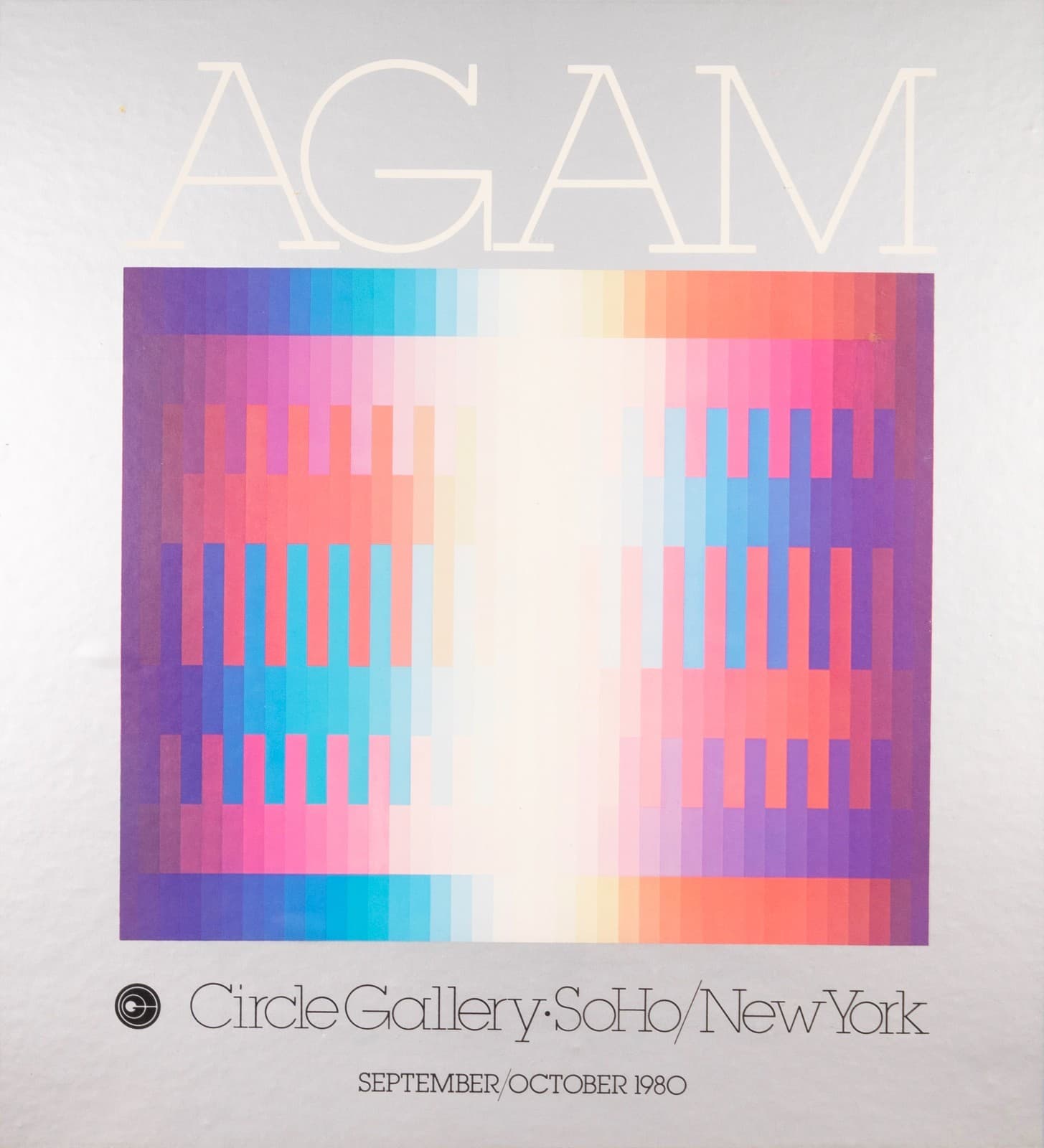Yaacov Agam Circle Gallery SoHo Exhibition Poster 1980 Exhibition Poster