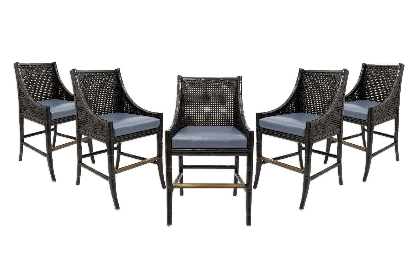 Set Of 5 Carolina Rustica Palecek China Bay Barstools