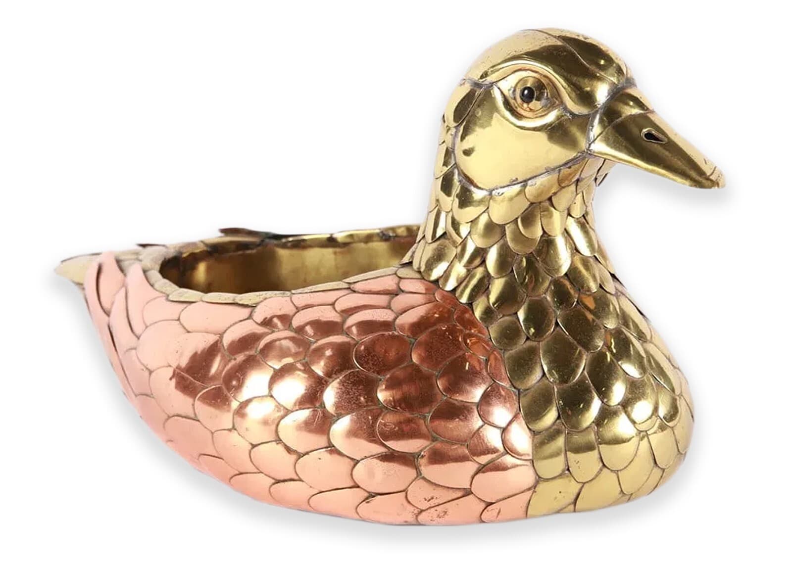 Sergio Bustamante, Welded Duck Planter Sculpture