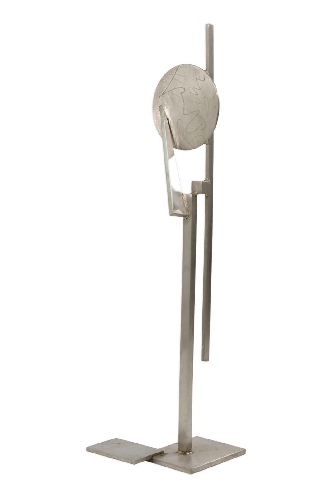 Robert Hansen Abstract Stainless Steel Floor Sculpture Contemporary Modern