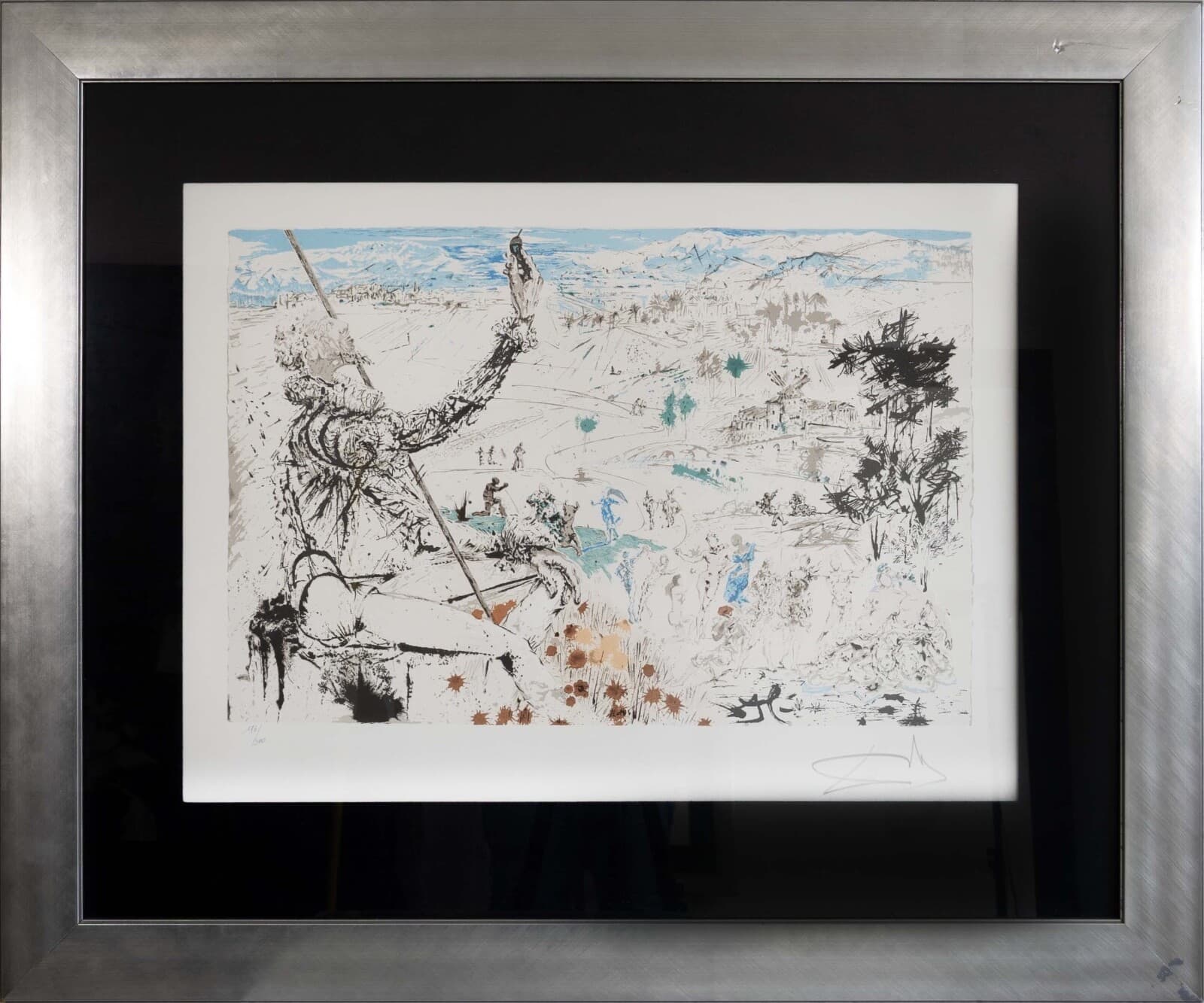 Modern Surrealism Lithograph In the Style of Salvador Dali L'Age d'Or Framed