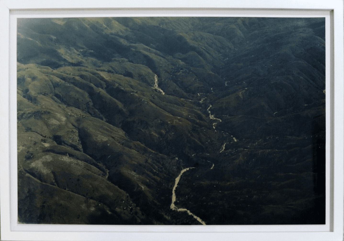 Chantal James Haiti Mountain Scene Photograph Framed Signed