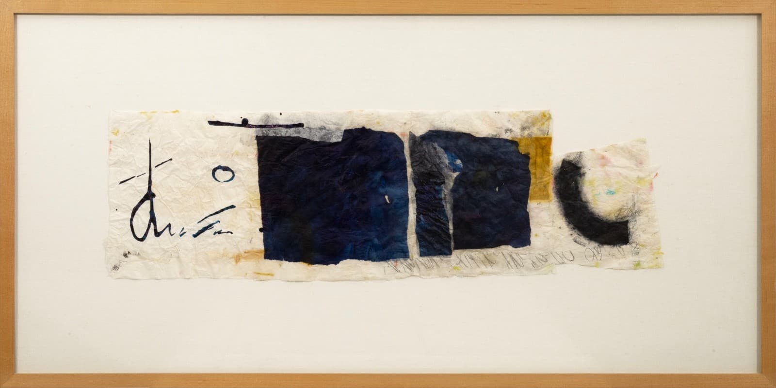Rosi Marx Untitled Signed Original Mixed-Media Collage On Paper Contemporary