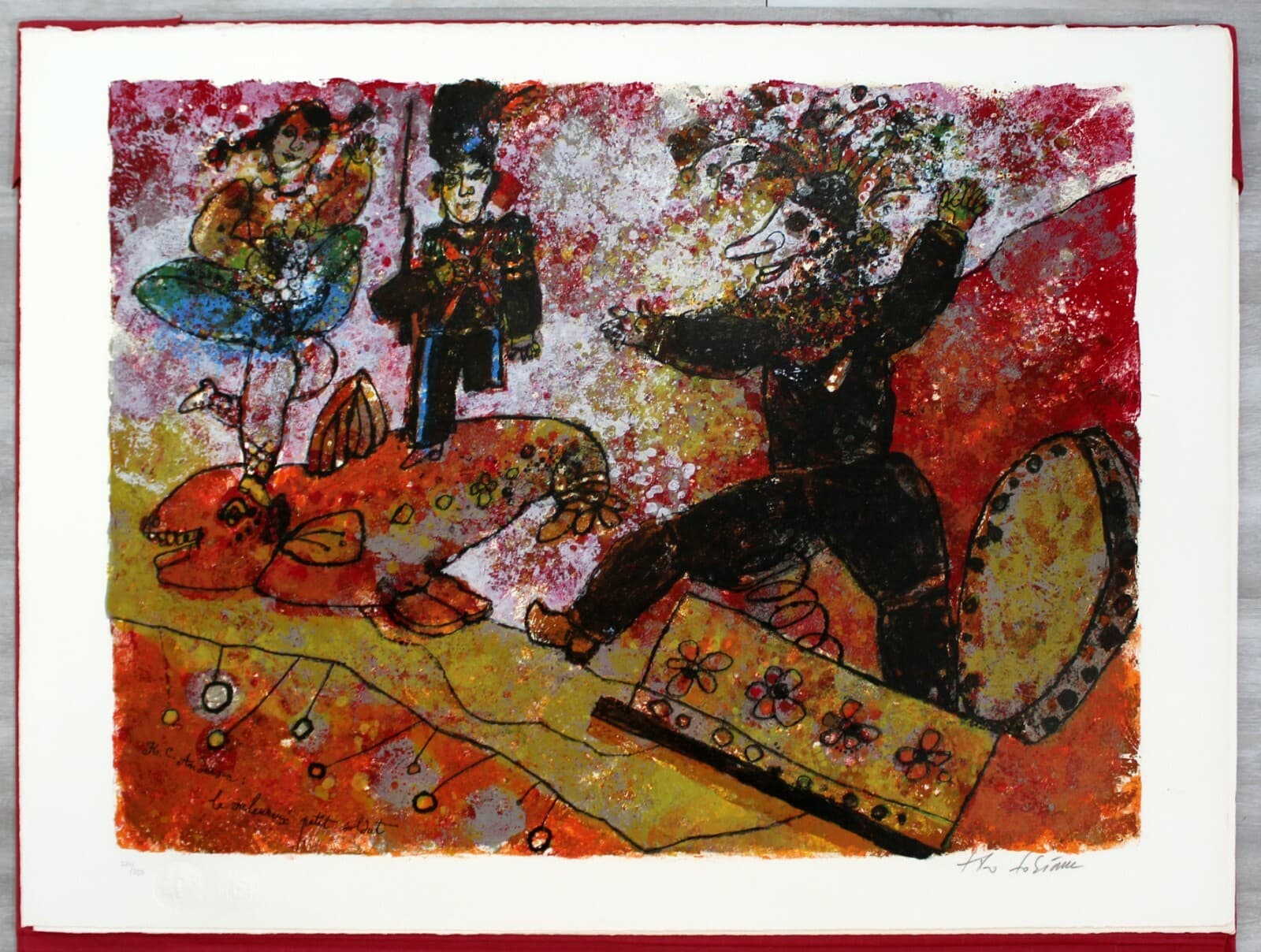Mid Century Modern Theo Tobiasse Steadfast Soldier Litho 224/350 H.C Anderson