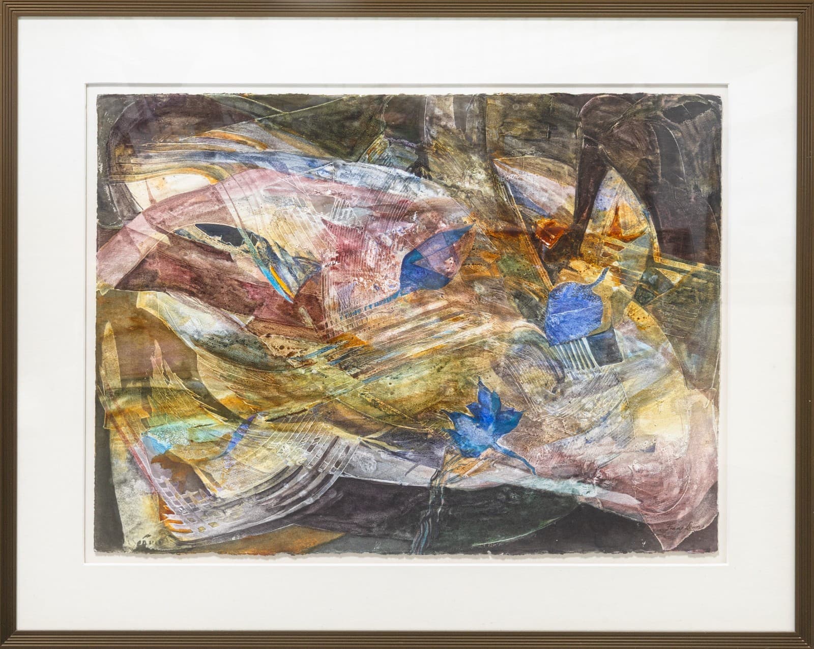 Fran Levin - Untitled (Abstract Still Life), c. 1980s Signed Watercolor on Paper