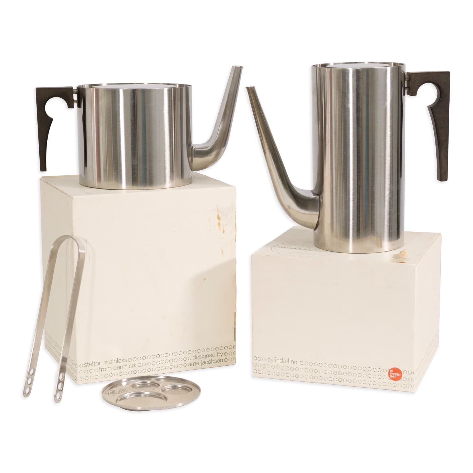 Arne Jacobsen for Stelton Cylinda Line Teapot & Coffee Pot In Original Packaging