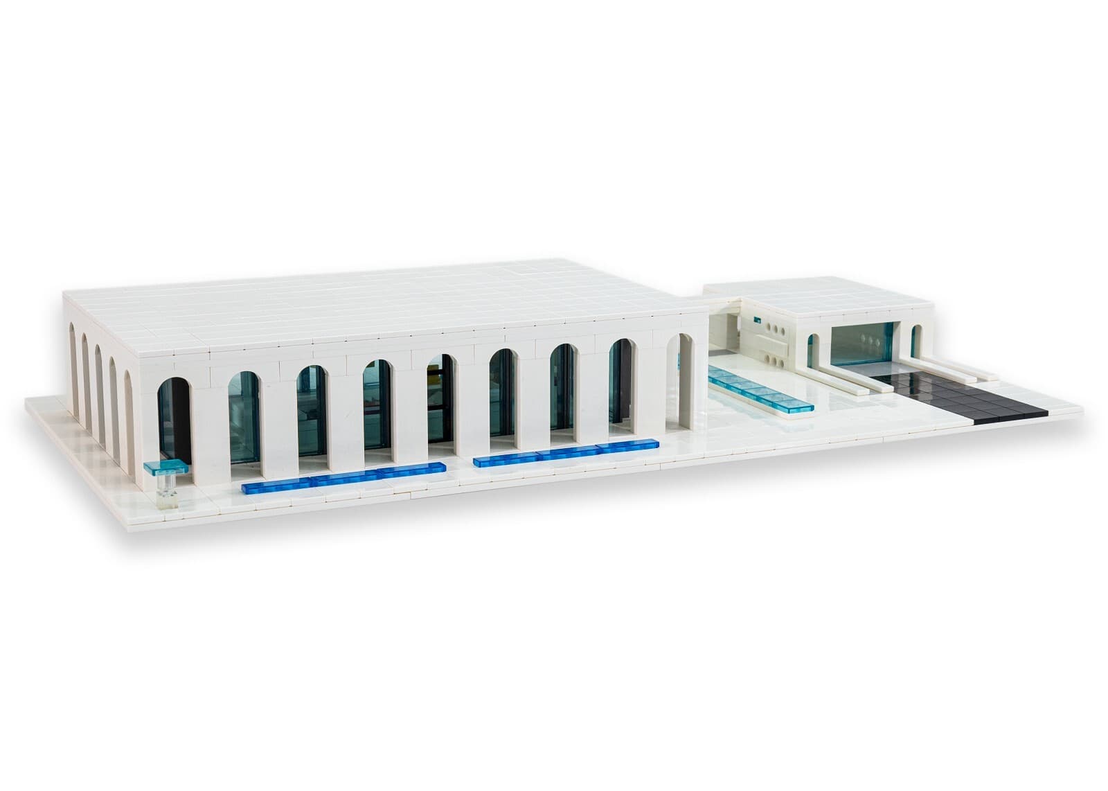 Custom Made Neo Formalist Yamasake Philip Johnson House Replica Lego Model