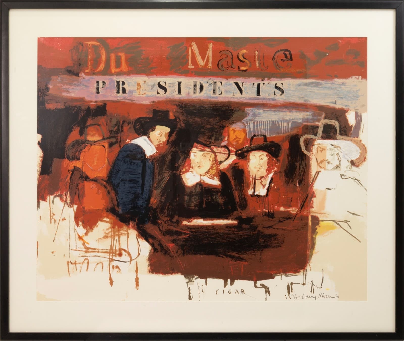 Larry Rivers - Dutch Masters (Presidents) 1991 Signed Screenprint on Paper 78/95