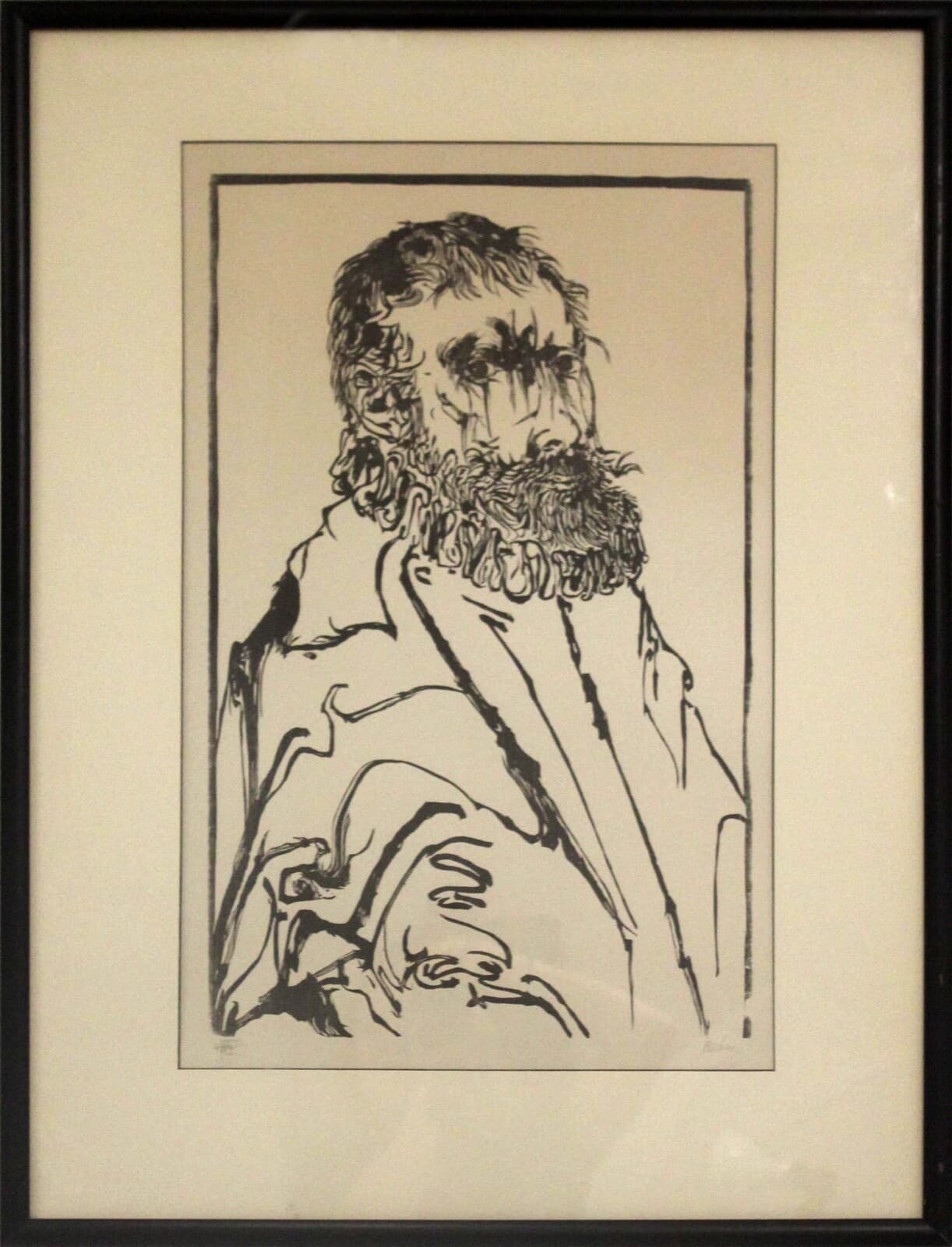 Leonard Baskin De Gheyn Modern Woodcut Signed 4/50 Framed 1970