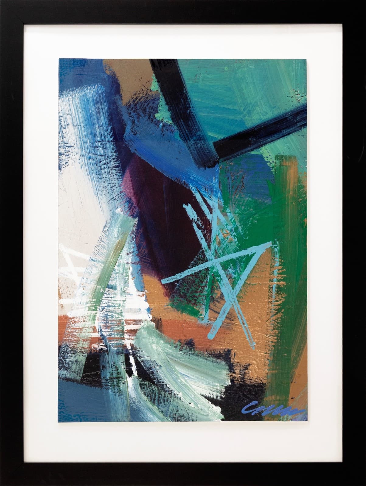Bruce Conforti - Untitled (Abstract), c. 2010s Signed Abstract Acrylic on Paper