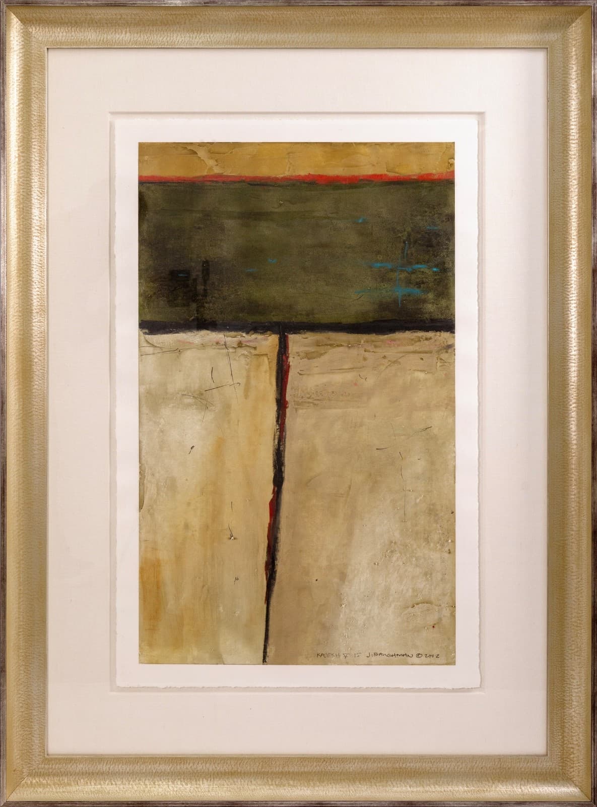 John Baughman - Kadesh V-15, 2002 Signed Contemporary Mixed-Media Framed