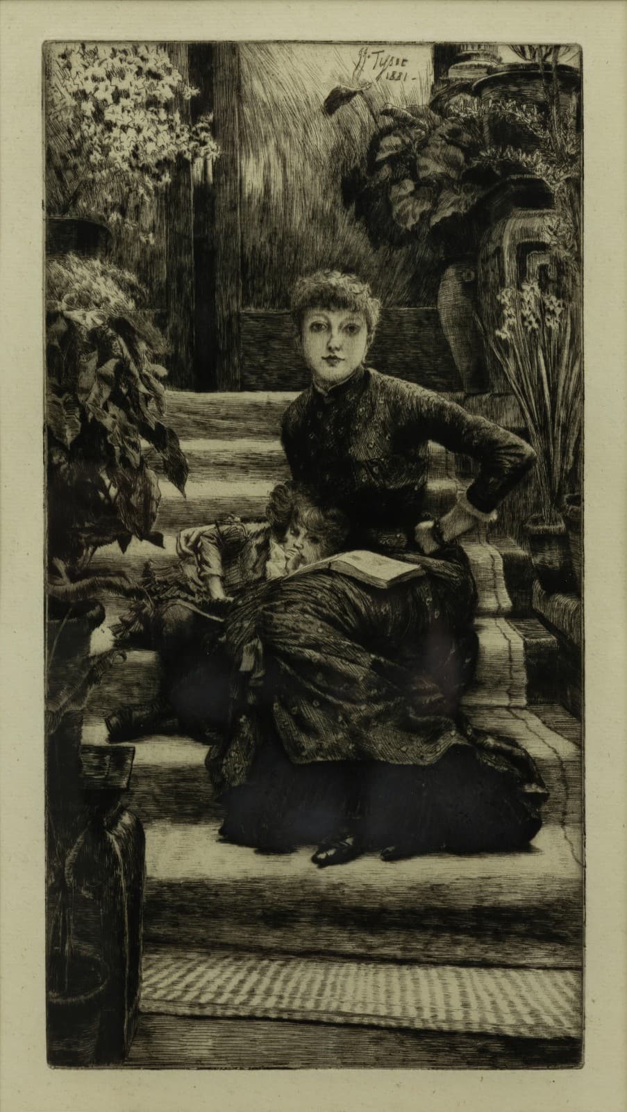 James Jacques Tissot La Soeur Ainee 1881 Etching and Drypoint on Laid Paper