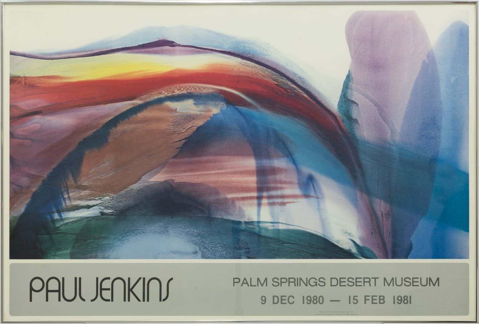 Paul Jenkins Palm Springs Desert Museum 1980–81 Original Lithographic Exhibition