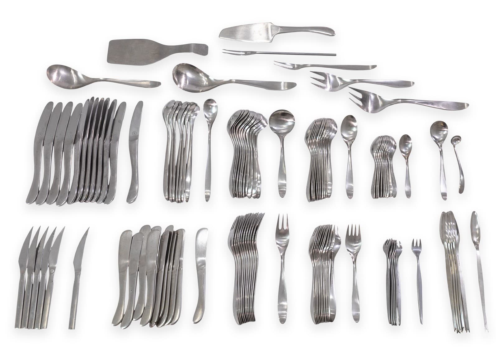 108 Piece C. Hugo Pott Rostfrei Solingen German Service for 12 Flatware Set